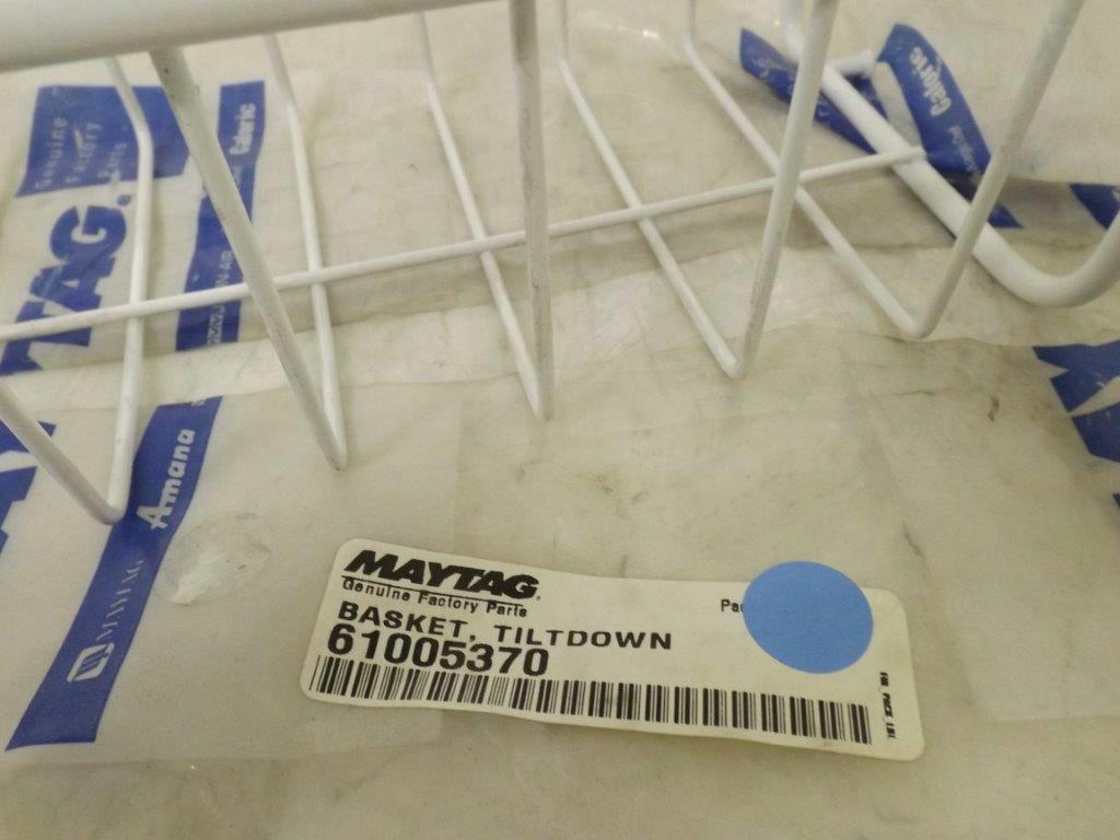 MAYTAG WHIRLPOOL REFRIGERATOR 61005370 TILT DOWN BASKET NEW MAYTAG WHIRLPOOL REFRIGERATOR 61005370 TILT DOWN BASKET NEW